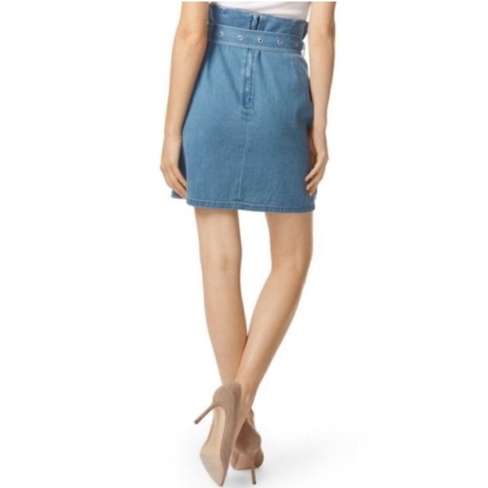 Nwt J Brand Premium Denim Jean Skirt Paper Bag Waist Msrp $228
